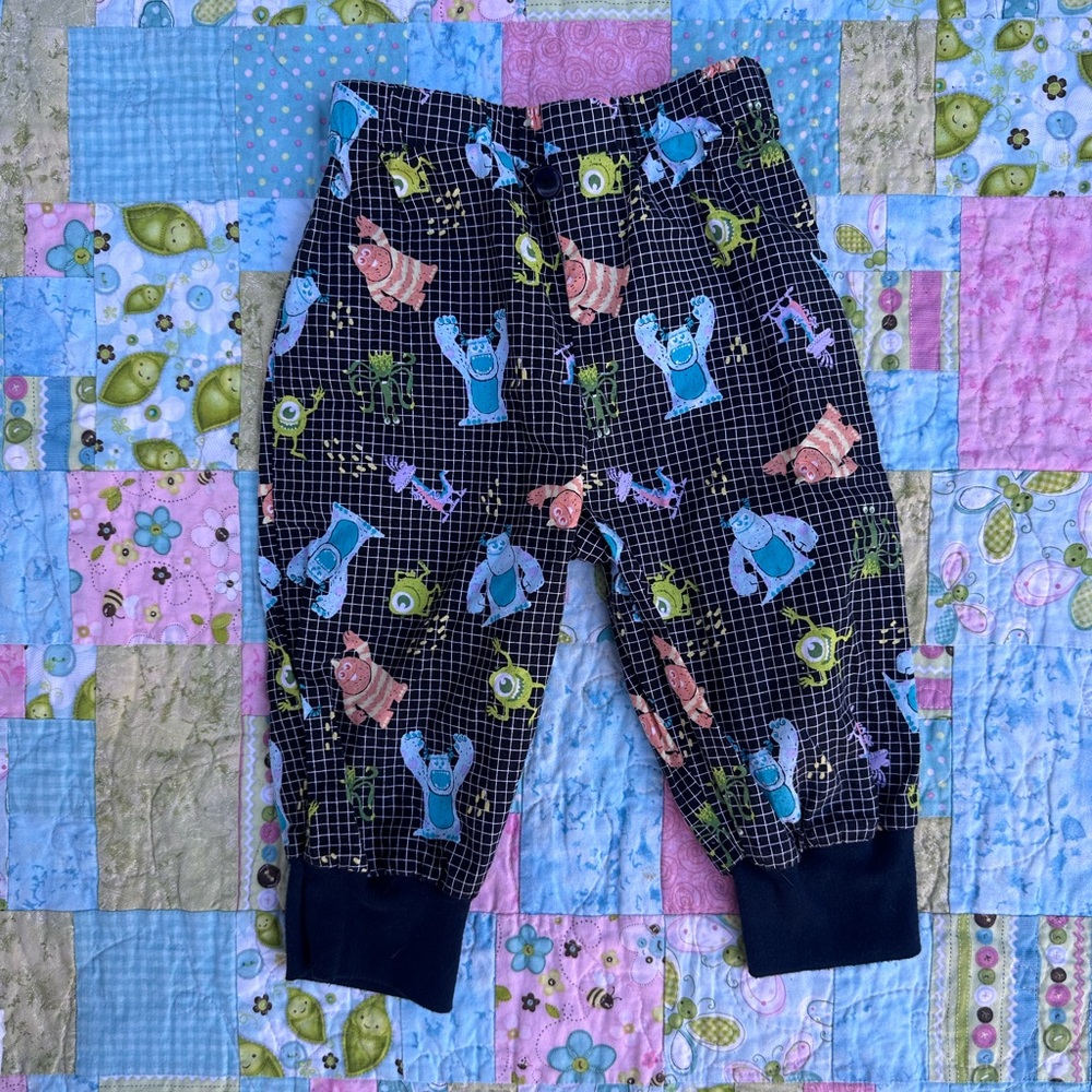 Adorable handmade Monsters Inc. pants